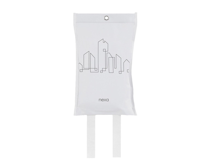 Brandfilt Design Line City Vit 120 x 120 cm Nexa